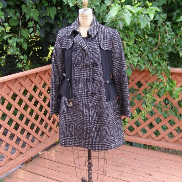 size 8/M Betsey Johnson Wool Blend Dress Coat w/Belt - Picture 9 of 16